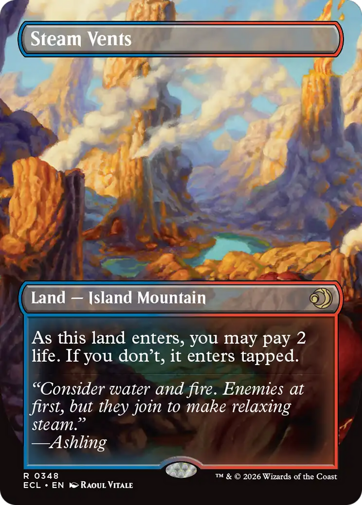 Steam Vents (Borderless) [Lorwyn Eclipsed] | Odin's Place