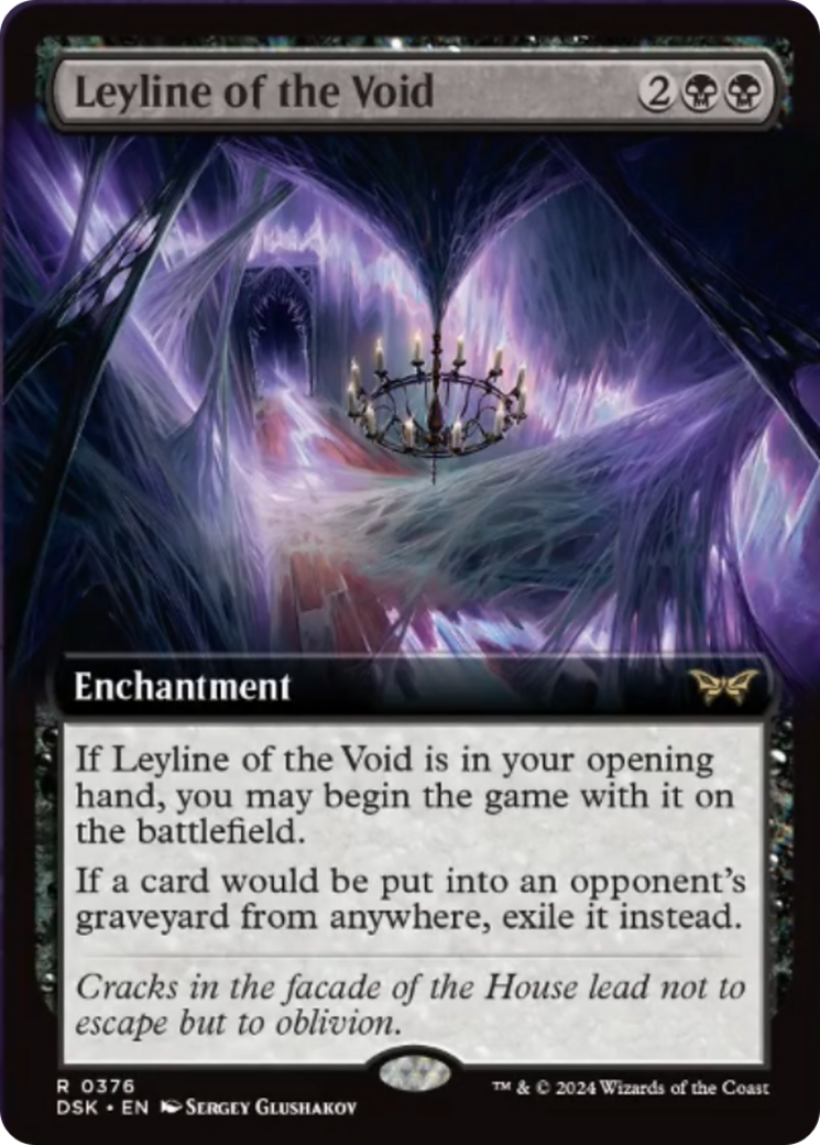 Leyline of the Void (Extended Art) [Duskmourn: House of Horror] | Dragon's Lair Comics and Fantasy Houston TX