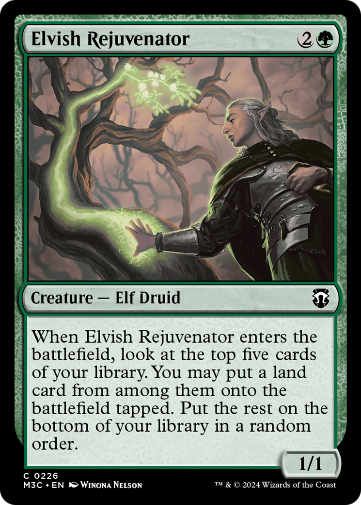 Elvish Rejuvenator (Ripple Foil) [Modern Horizons 3 Commander] | Dragon's Lair Comics and Fantasy Houston TX