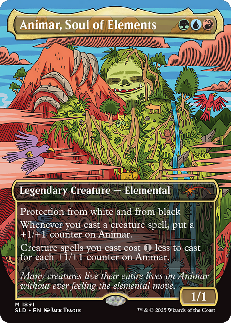 Animar, Soul of Elements (Rainbow Foil) [Secret Lair Drop Series] | Dragon's Lair Comics and Fantasy Houston TX
