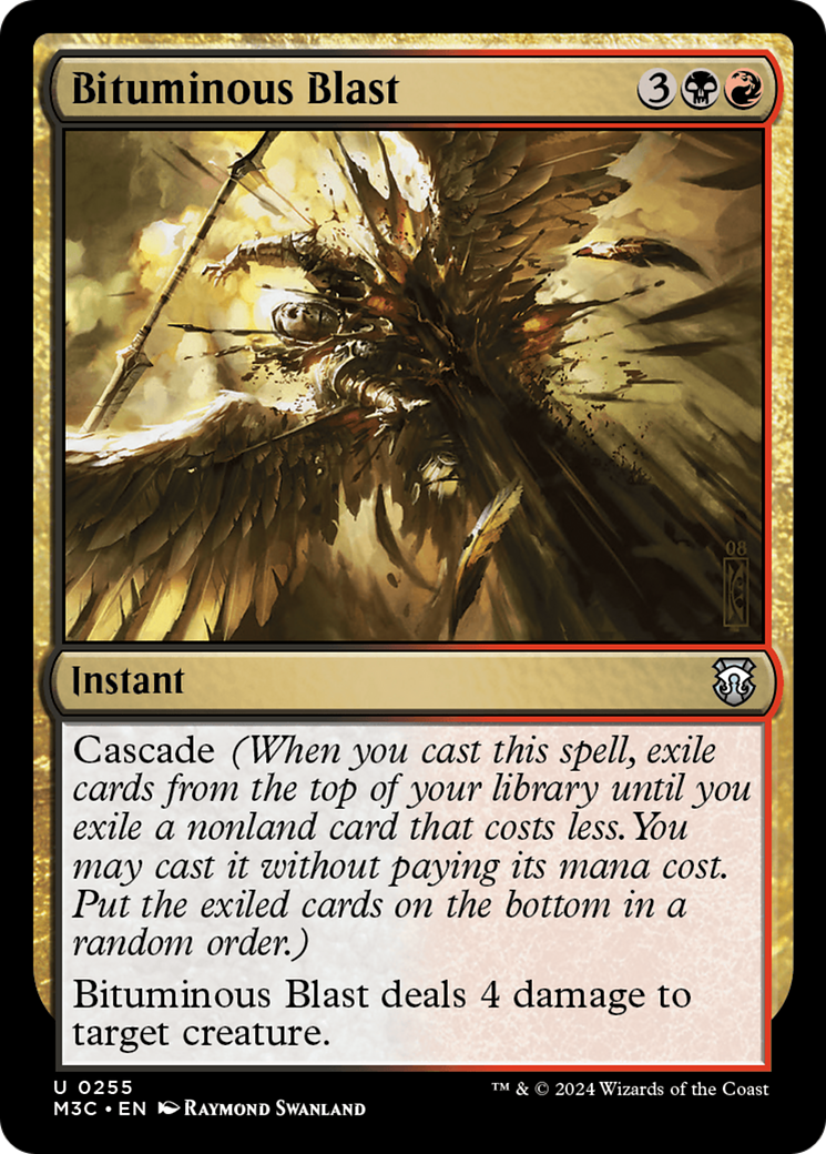 Bituminous Blast (Ripple Foil) [Modern Horizons 3 Commander] | Dragon's Lair Comics and Fantasy Houston TX