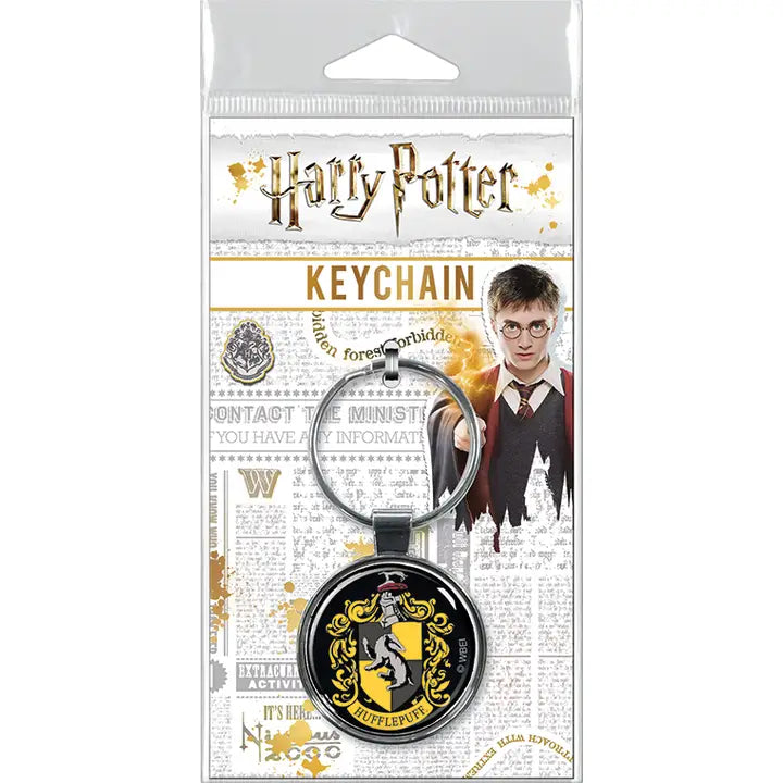 Harry Potter Hufflepuff Crest Keychain | Dragon's Lair Comics and Fantasy Houston TX