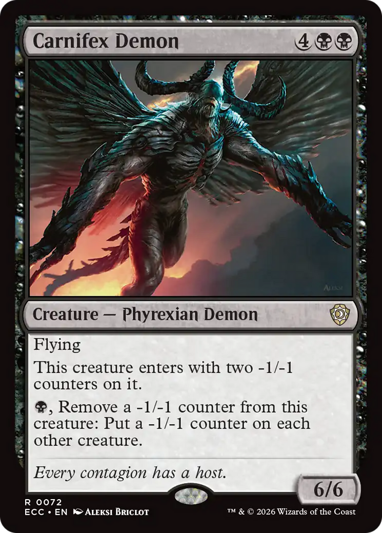 Carnifex Demon [Lorwyn Eclipsed Commander] | Odin's Place