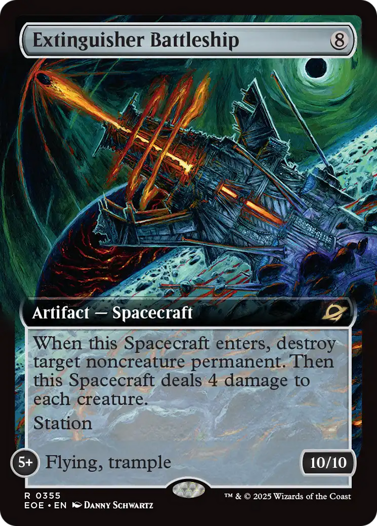 Extinguisher Battleship (Extended Art) [Edge of Eternities] | Dragon's Lair Comics and Fantasy Houston TX