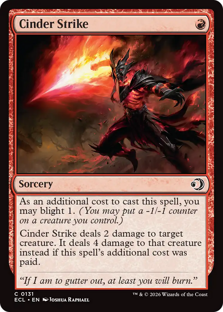 Cinder Strike [Lorwyn Eclipsed] | Odin's Place