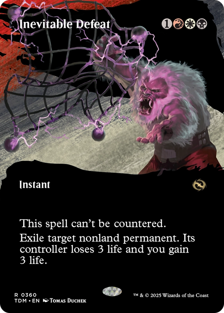 Inevitable Defeat (Borderless) [Tarkir: Dragonstorm] | Dragon's Lair Comics and Fantasy Houston TX
