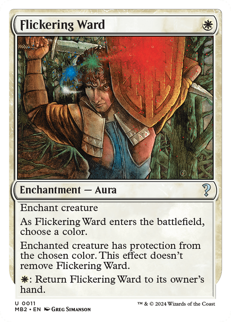 Flickering Ward (White Border) [Mystery Booster 2] | Dragon's Lair Comics and Fantasy Houston TX