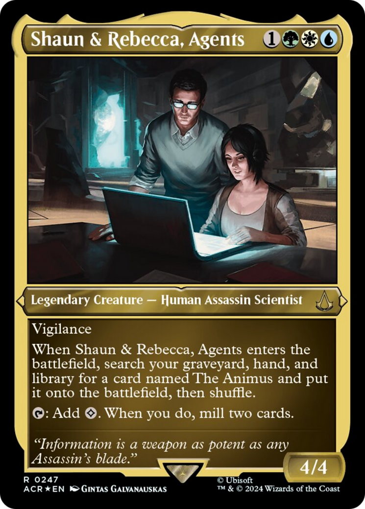 Shaun & Rebecca, Agents (Foil Etched) [Assassin's Creed] | Dragon's Lair Comics and Fantasy Houston TX