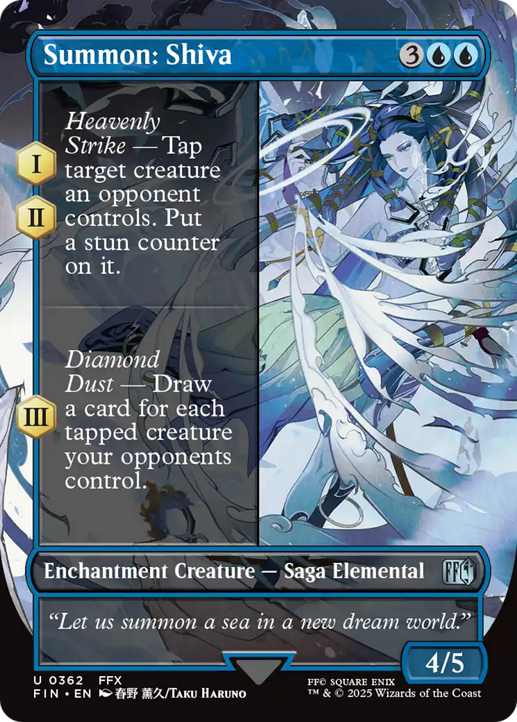 Summon: Shiva (Borderless) [FINAL FANTASY] | Dragon's Lair Comics and Fantasy Houston TX