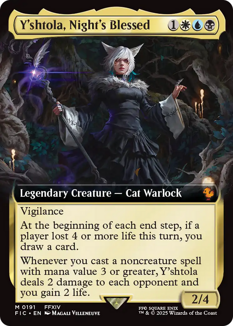 Y'shtola, Night's Blessed (Extended Art) [FINAL FANTASY Commander] | Dragon's Lair Comics and Fantasy Houston TX