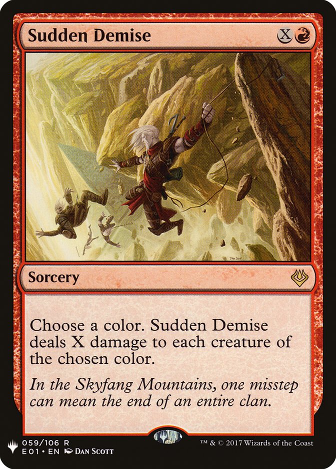 Sudden Demise [The List] | Dragon's Lair Comics and Fantasy Houston TX