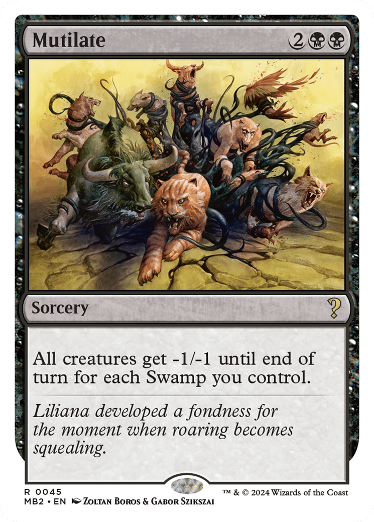 Mutilate (White Border) [Mystery Booster 2] | Dragon's Lair Comics and Fantasy Houston TX