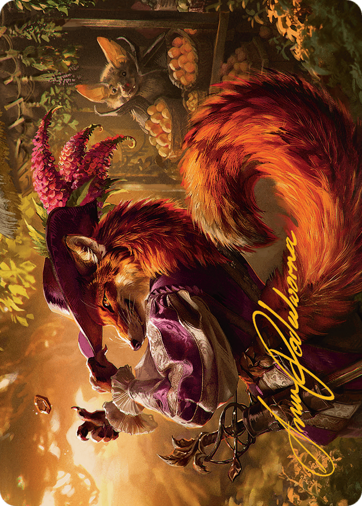Mr. Foxglove Art Card (Gold-Stamped Signature) [Bloomburrow Art Series] | Dragon's Lair Comics and Fantasy Houston TX