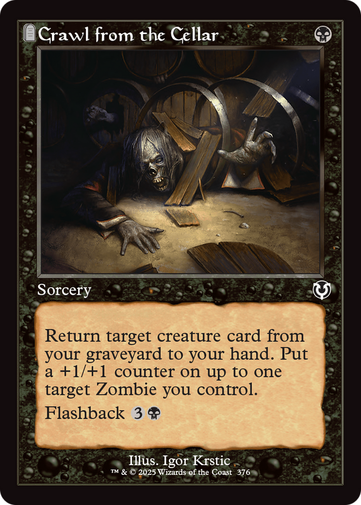 Crawl from the Cellar (Retro Frame) [Innistrad Remastered] | Dragon's Lair Comics and Fantasy Houston TX