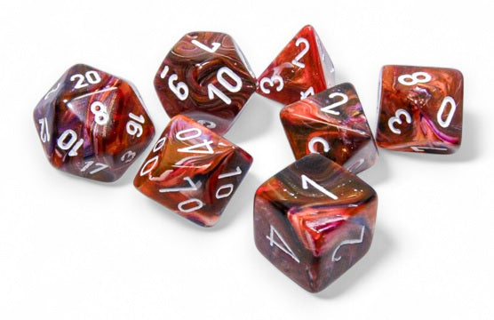 Chessex Festive: Polyhedral Symphony/white 7-Die Set | Dragon's Lair Comics and Fantasy Houston TX