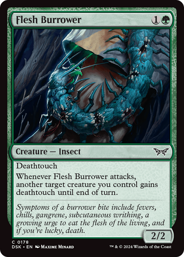 Flesh Burrower [Duskmourn: House of Horror] | Dragon's Lair Comics and Fantasy Houston TX