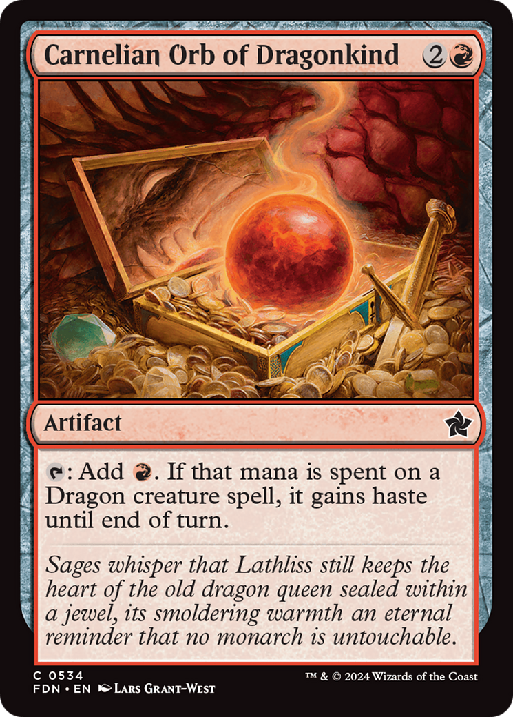 Carnelian Orb of Dragonkind [Foundations] | Dragon's Lair Comics and Fantasy Houston TX