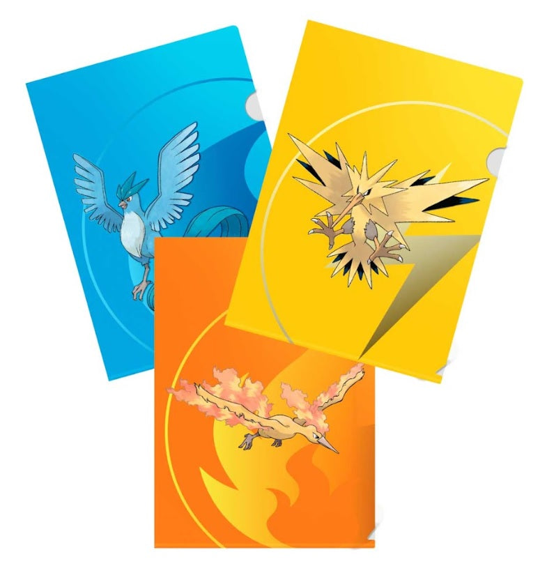 Ultra Pro: Pokemon TCG: 3-Pack Tournament Folios featuring Zapdos, Moltres, and Articuno | Odin's Place