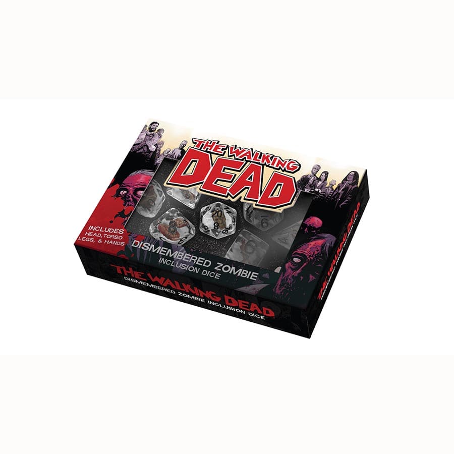 Fanroll: The Walking Dead Dismembered Zombie  Resin Poly Dice Set | Dragon's Lair Comics and Fantasy Houston TX