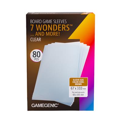 Gamegenic Board Game Sleeves 7 Wonders Clear | Odin's Place