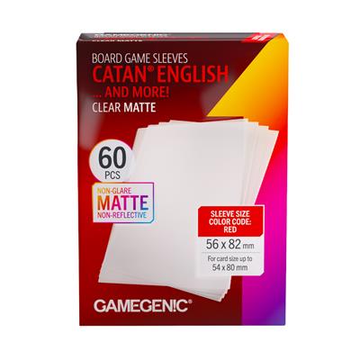 Gamegenic Board Game Sleeves CATAN English Clear Matte | Odin's Place