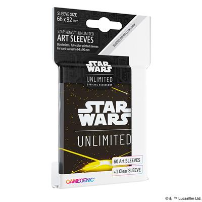 The Star Wars ™: Unlimited Art Sleeves Black Yellow | Dragon's Lair Comics and Fantasy Houston TX