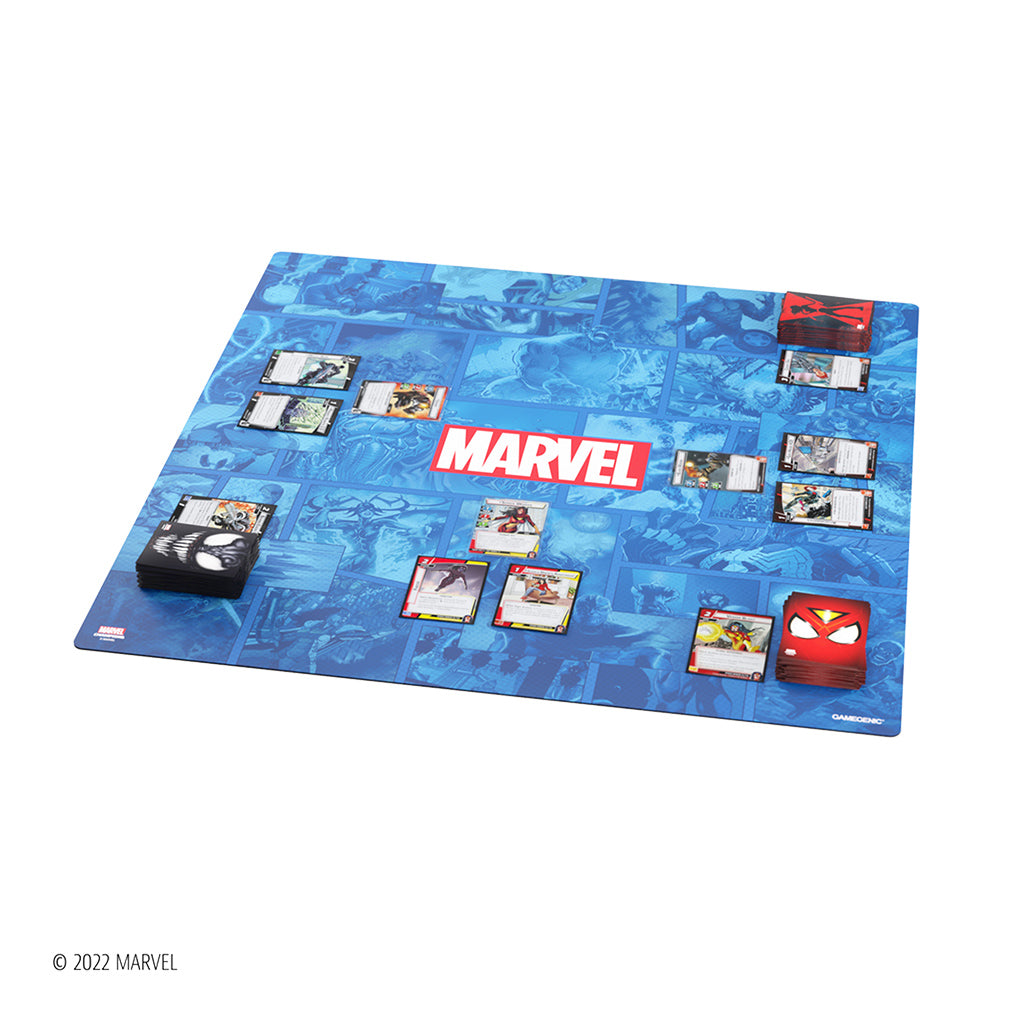 Marvel Champions: LCG: Game Mat XL - Marvel Blue | Dragon's Lair Comics and Fantasy Houston TX