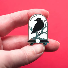Raven Cloche Enamel Pin | Dragon's Lair Comics and Fantasy Houston TX