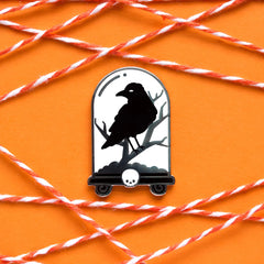 Raven Cloche Enamel Pin | Dragon's Lair Comics and Fantasy Houston TX