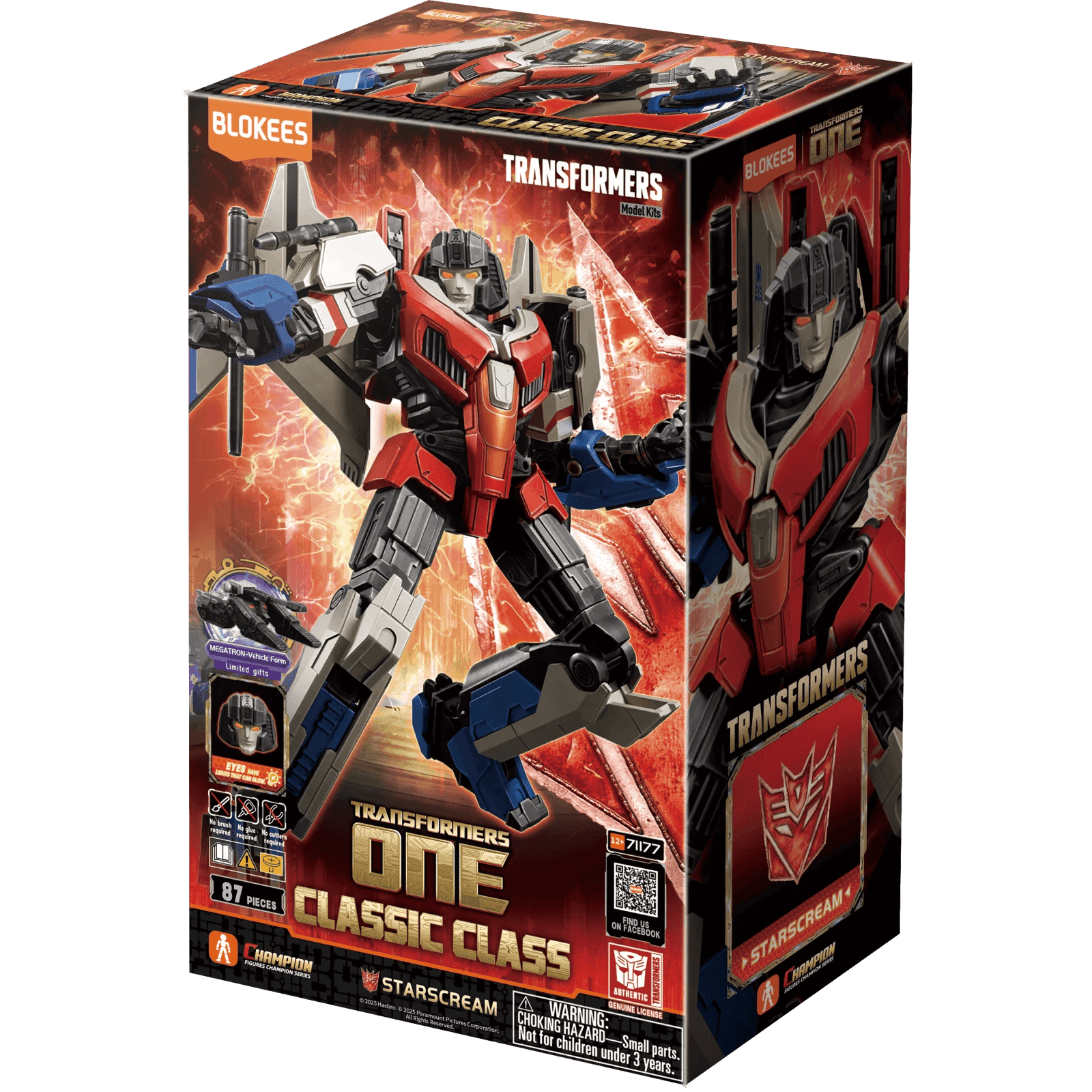 Blokees: Transformers - Classic Class 16 Transformers ONE Starscream | Dragon's Lair Comics and Fantasy Houston TX