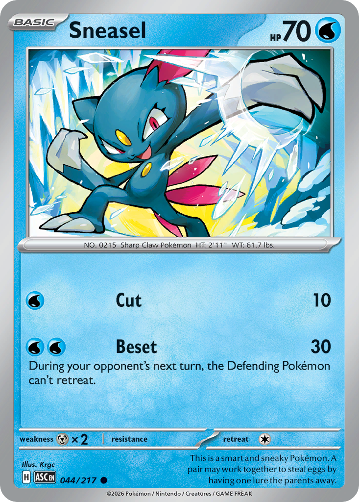 Sneasel (061/131) (Master Ball Pattern) [Scarlet & Violet: Prismatic Evolutions] | Odin's Place