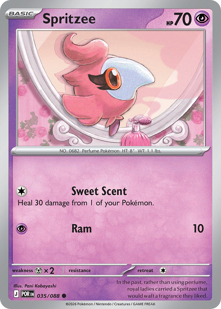 Spritzee (038/131) (Master Ball Pattern) [Scarlet & Violet: Prismatic Evolutions] | Odin's Place