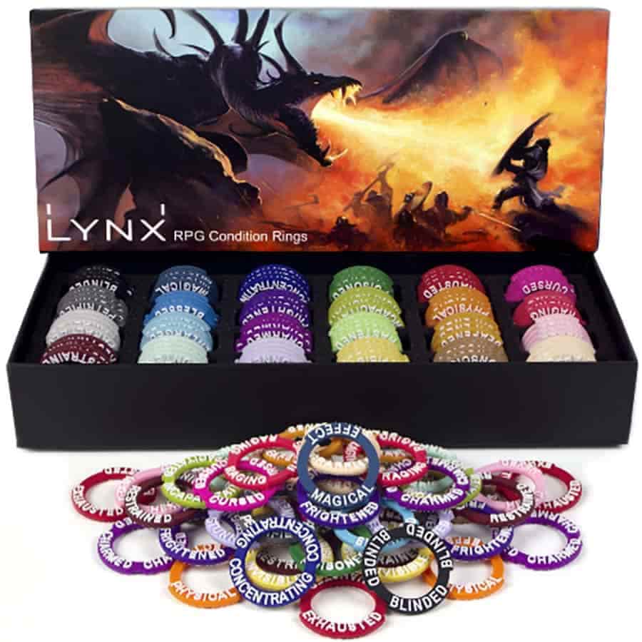 Lynx RPG Condition Rings and Markers Set | Dragon's Lair Comics and Fantasy Houston TX