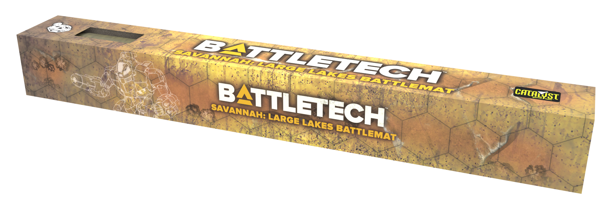 Battletech: Battle Mat - Savannah Large Lakes/Box Canyon | Dragon's Lair Comics and Fantasy Houston TX