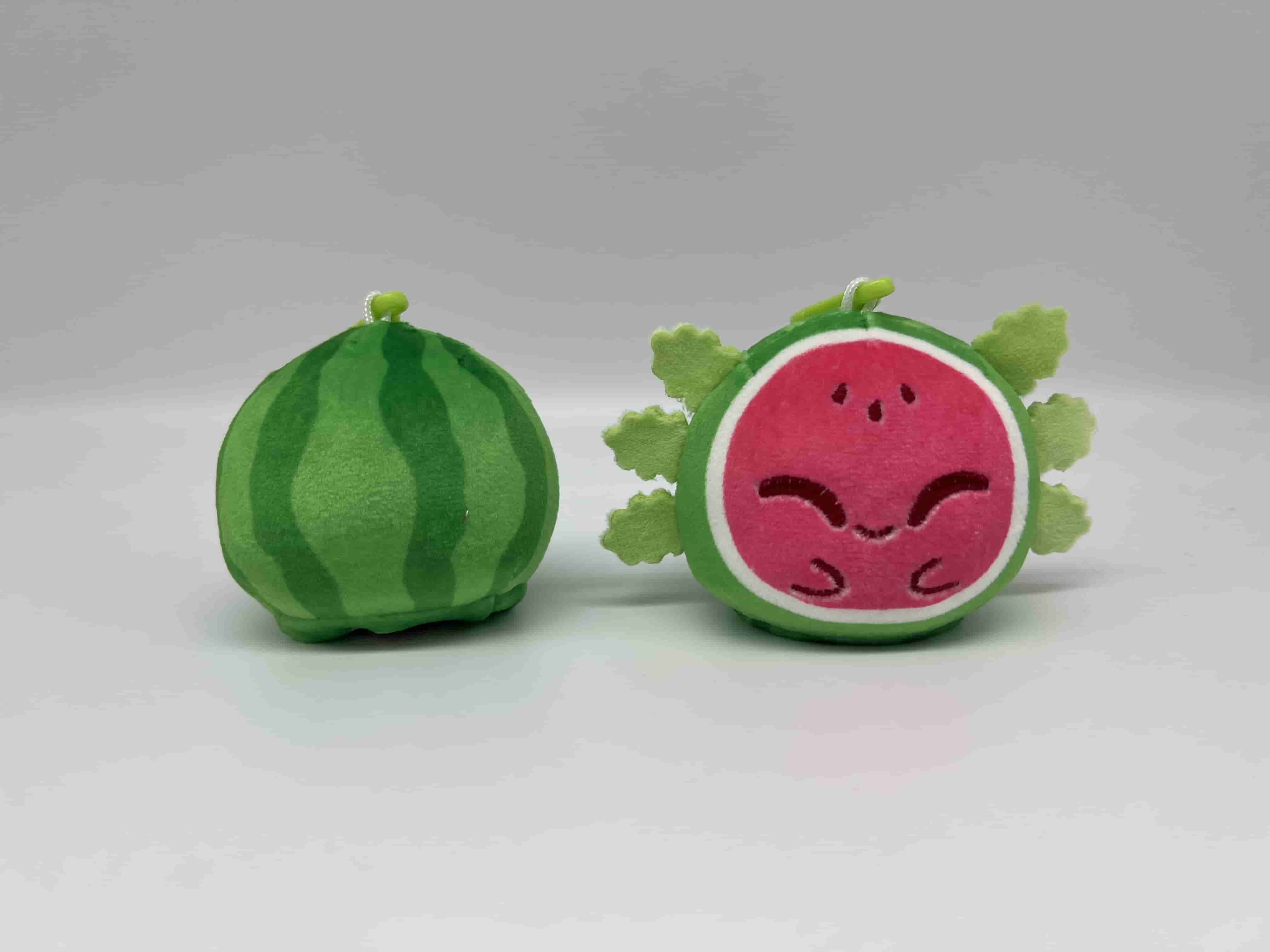 Plushiverse Reversible Keychain: Watermelon Axolotl | Dragon's Lair Comics and Fantasy Houston TX