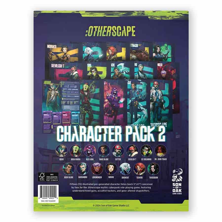 Otherscape (RPG): Character Folios Pack 2 | Dragon's Lair Comics and Fantasy Houston TX