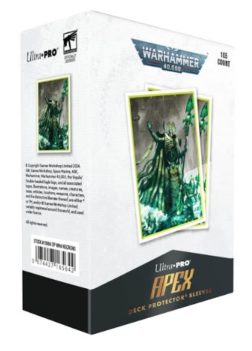 Warhammer 40K: Necron Codex Aligned 105ct Apex Deck Protector Sleeves | Odin's Place