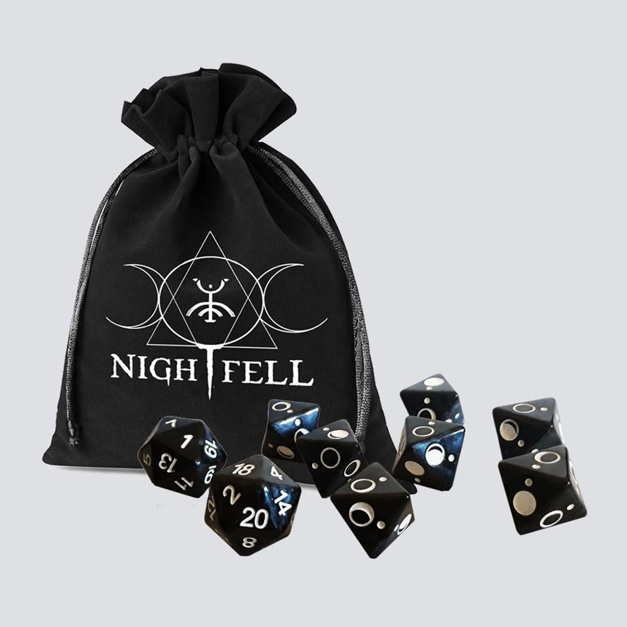 Nightfell RPG: Lunar Dice Set | Dragon's Lair Comics and Fantasy Houston TX