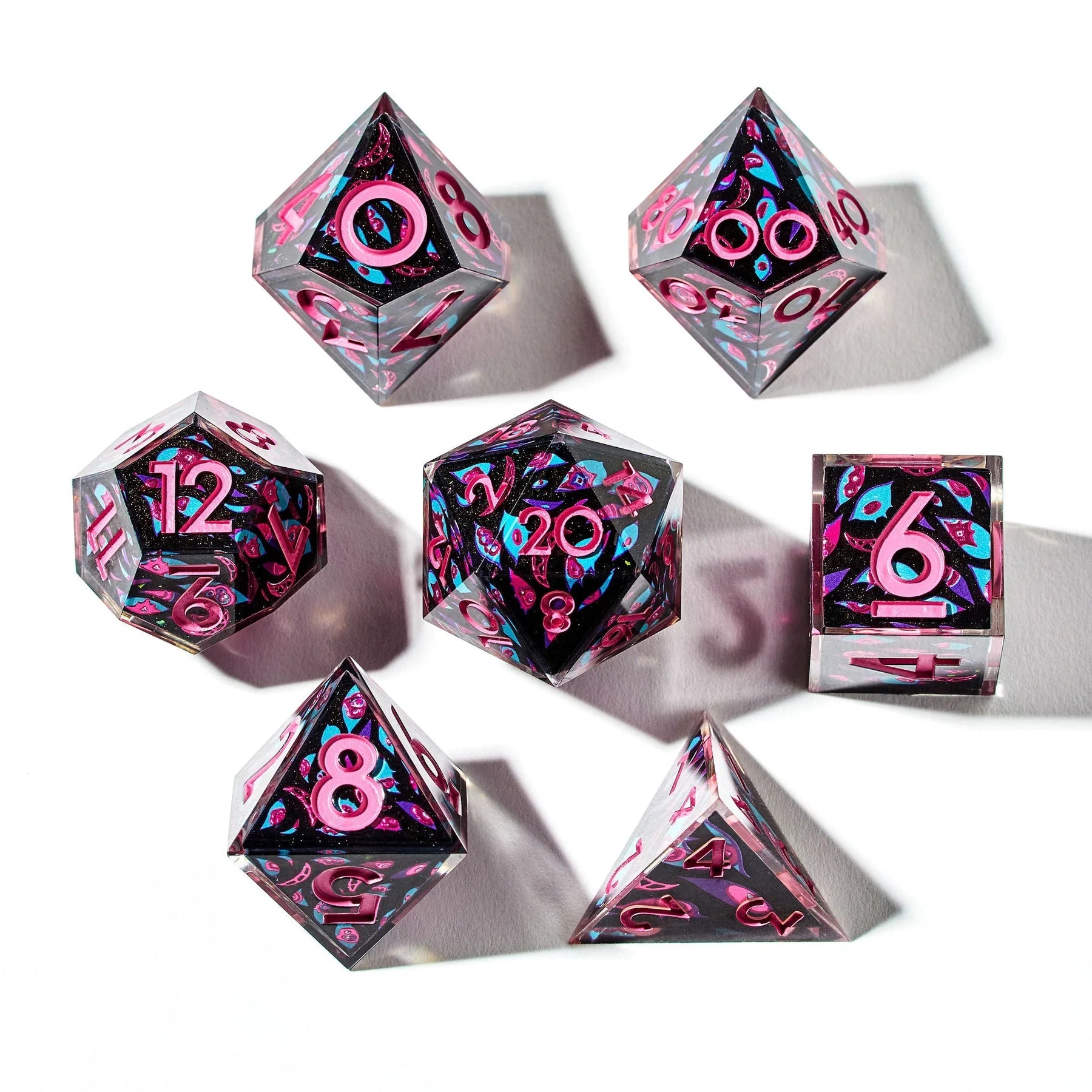 Dispel Dice Otherworldly Entity Sharp Poly 7 Set | Odin's Place