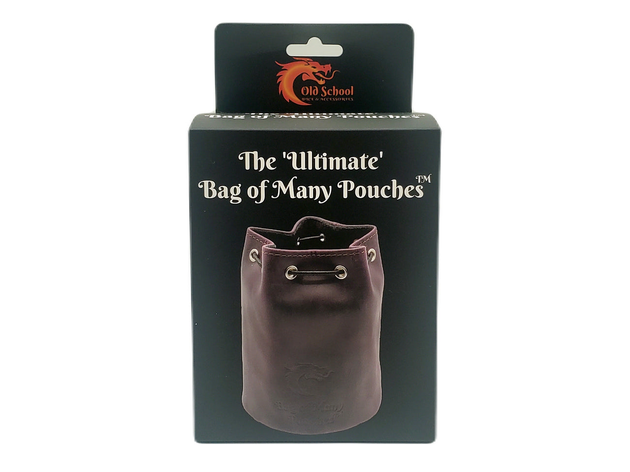 Old School Dice: Ultimate Bag of Many Pouches Dice Bag - Purple Leather | Dragon's Lair Comics and Fantasy Houston TX