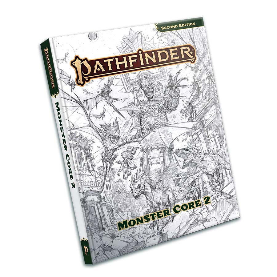 Pathfinder 2E: Monster Core 2 Sketch Edition | Dragon's Lair Comics and Fantasy Houston TX