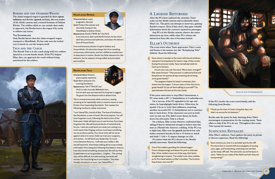 Brandon Sanderson's Cosmere RPG Stonewalkers Adventure | Odin's Place