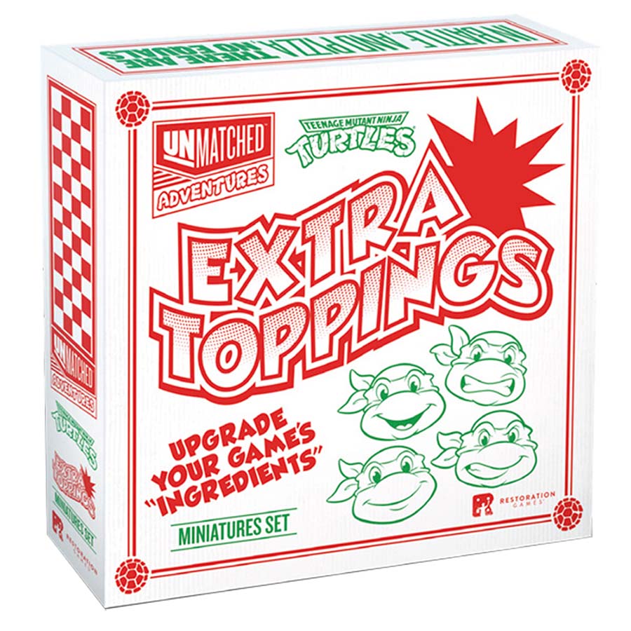 Unmatched Adventures: Teenage Mutant Ninja Turtles: Extra Toppings Miniatures Pack | Odin's Place
