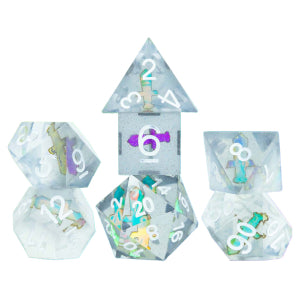 Sirius Dice Sharp Edge Poly 7 Set: Sharp Dagger | Dragon's Lair Comics and Fantasy Houston TX