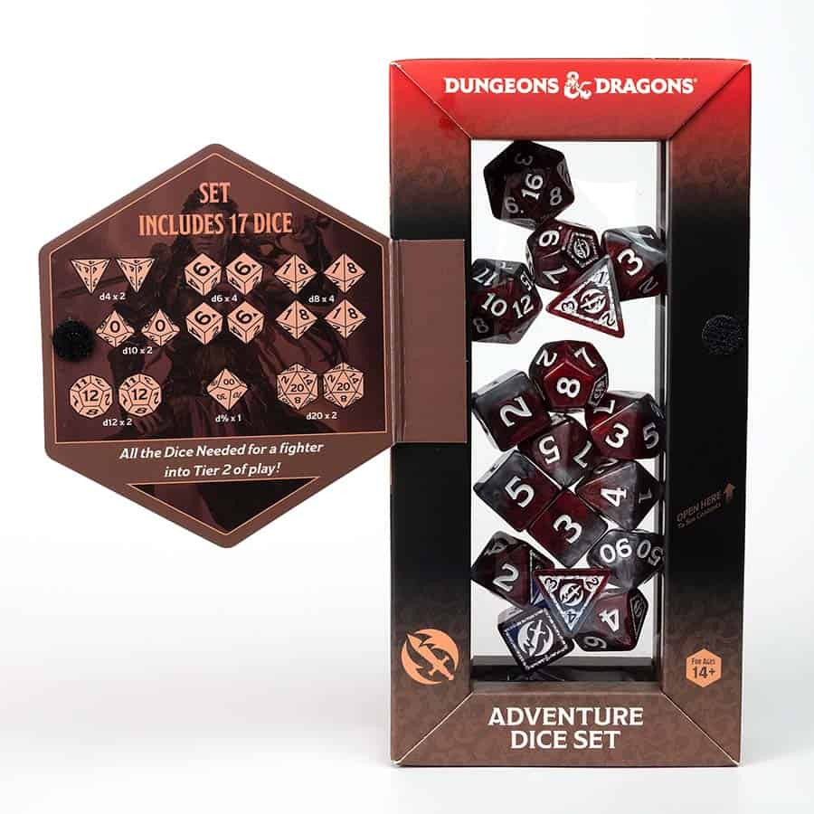 Dungeons & Dragons: Adventurer Dice: Fighter Red | Dragon's Lair Comics and Fantasy Houston TX