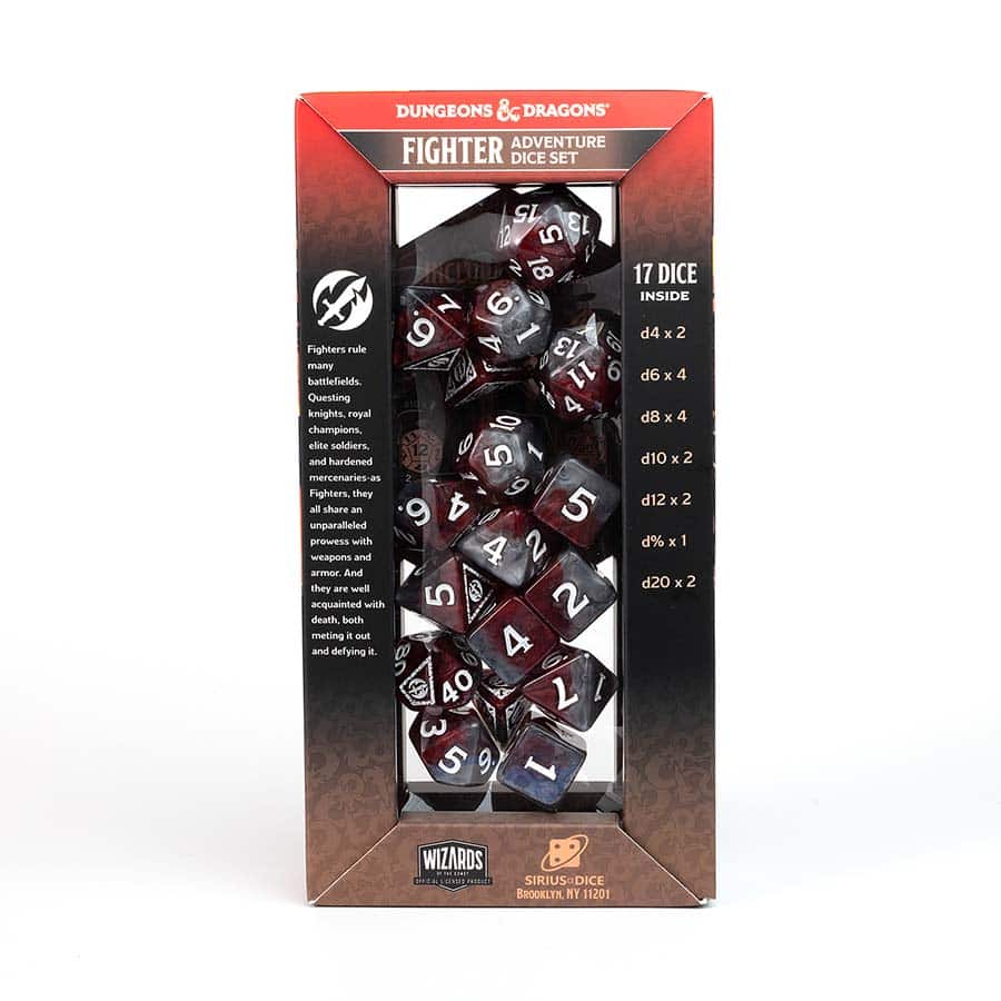 Dungeons & Dragons: Adventurer Dice: Fighter Red | Dragon's Lair Comics and Fantasy Houston TX