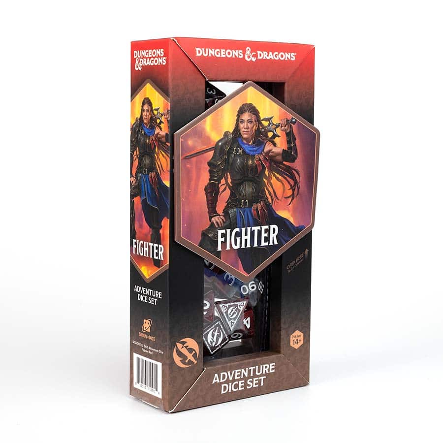 Dungeons & Dragons: Adventurer Dice: Fighter Red | Dragon's Lair Comics and Fantasy Houston TX