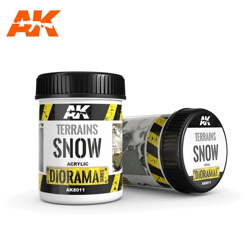 AK Interactive Terrains Snow - 250ml (Acrylic) | Dragon's Lair Comics and Fantasy Houston TX