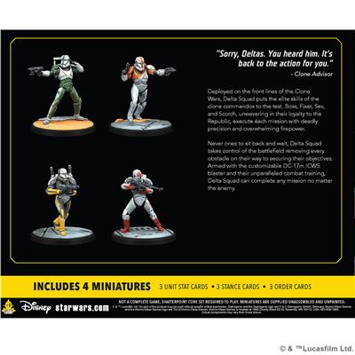 Star Wars: Shatterpoint - Delta Squad, Form Up Squad Pack | Dragon's Lair Comics and Fantasy Houston TX
