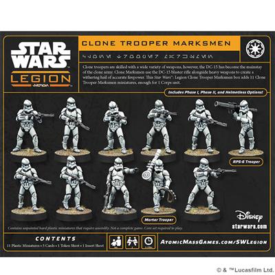 Star Wars Legion:  Clone Trooper Marksmen | Dragon's Lair Comics and Fantasy Houston TX